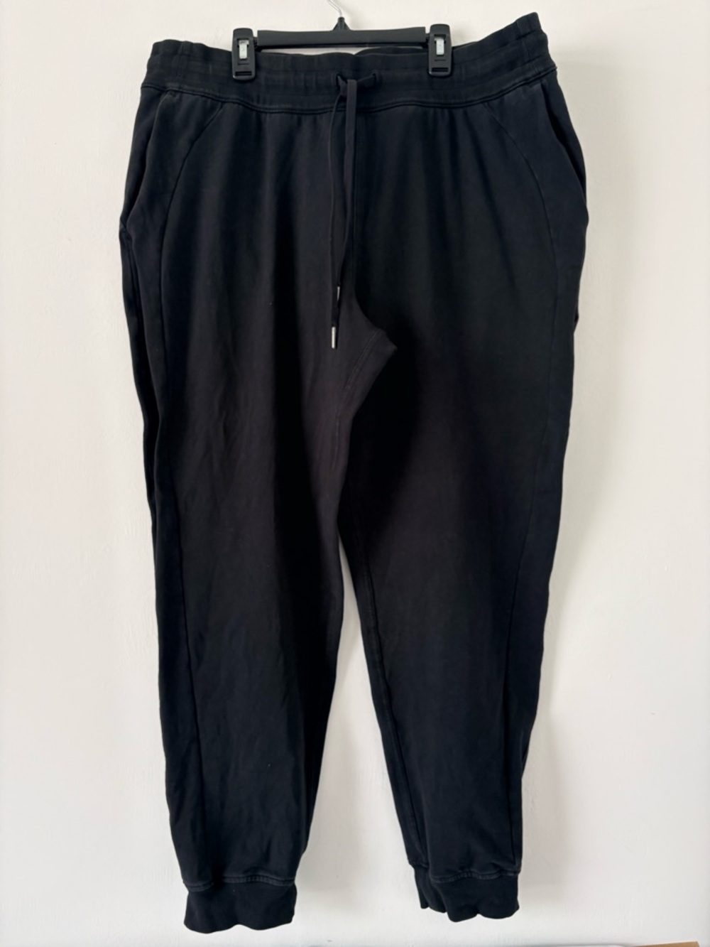 Lululemon Scuba HR French Terry Jogger Sz 16 Black EUC